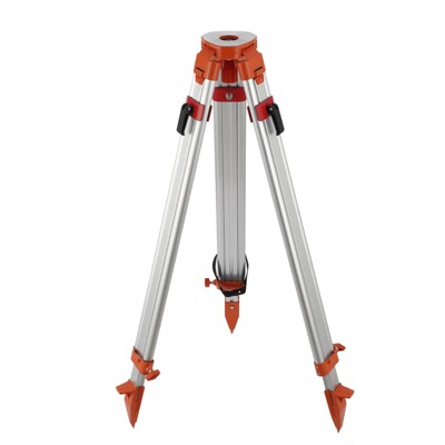 Aluminum Surveying Tripod, Laser Level Tripod Stand with Foldable Legs, Heavy Duty 5/8" x 11" Thread Flat Head Quick Clamp Construction Tripod