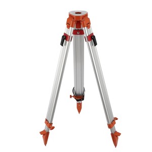 Aluminum Surveying Tripod, Laser Level Tripod Stand with Foldable Legs, Heavy Duty 5/8" x 11" Thread Flat Head Quick Clamp Construction Tripod - 1 of 4