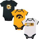 NCAA Iowa Hawkeyes Infant Boys' 3pk Bodysuit