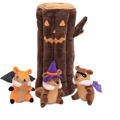ZippyPaws Halloween Burrow - Haunted Log