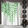 71x74 Minimalist Floral Shower Curtain - 100% Polyester - Water-Resistant Bath Curtain - 4 of 4