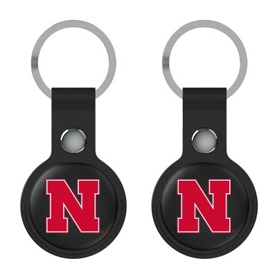 Keyscaper NCAA Big Ten Universities Insignia Black Airtag Holder 2-Pack