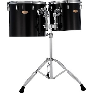 Pearl PTE Concert Series Single Head 13" & 14" Tom Set With BT3 & 7/8" Receiver and T895 Stand 13 x 11 in. , 14 x 12 in. Midnight Black - 1 of 4