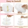 Unique Bargains Petal-shaped 3-Layer  Cake Display Holder with Tiered Serving Tray for Pastries Donuts and Fruits - 4 of 4