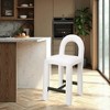 Meridian Furniture,Amari Chenille Fabric Stool - 2 of 4