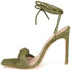 Journee Collection Womens Edelie Tru Comfort Foam Open Toe High Stiletto Pumps Green 9.5 - 2 of 4