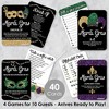 Big Dot of Happiness Mardi Gras - 4 Masquerade Party Games - 10 Cards Each - Gamerific Bundle - 2 of 4