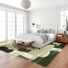 Washable Area Rug Modern Rug Non Slip Rug Low Pile Rugs Color Block Patchwork Throw Rug Foldable Indoor Carpet for Living Room Bedroom - 4 of 4