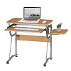 NicBex Home Office Desk 47" L Morden Writing Desk with Drawer, Shelves, Magnetic Dry Erase Whiteboard and Wooden Desktop for Study and Work - 2 of 4