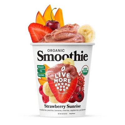LiveMore Organics Frozen Strawberry Sunrise Smoothie Cup - 8oz