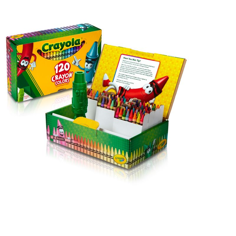Crayola 120ct Crayon Set with Crayon Sharpener, 4 of 6