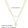 Diamond Choker Necklace for Women: Dainty 14K Gold/Sterling Silver Gold Plated CZ Jewelry, Trendy Gift - 2 of 4
