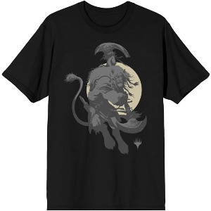 Lion MTG Men's Black Graphic T-Shirt- - 1 of 3