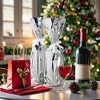 Sparkle and Bash 100 Pack Metallic Silver Foil Gift Wrapping Bags for Wine Bottles, 6.25 x 17.5 in - 3 of 4