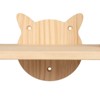 Mewoofun Pet Tower Wall Mounted Cat Scratching Pad for Small to Large Cat, Indoor Wood Cat Tree with Hammock, Scratcher Perch, Brown, 6.7"*6.7"*69.1" - 3 of 4
