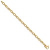 Black Bow Jewelry Men's 14k Yellow Gold, 7.5mm Fancy Cable Link Chain Bracelet, 8.5 Inch - 2 of 4