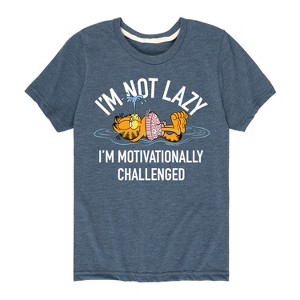Boys' - Garfield - Not Lazy Short Sleeve Graphic T-Shirt - 1 of 4