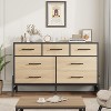 Homhougo Drawer Freestanding Dresser, Closet Storage Cabinet for Living Room, Entryway - 3 of 4