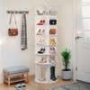 Vynxaria White 7-Tier Rotating Shoe Organizer Tower - 3 of 4