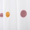Allure Home Creations Dots Shower Curtain: Polyester Bath Curtain, Microfiber, Buttonhole Top - 3 of 4