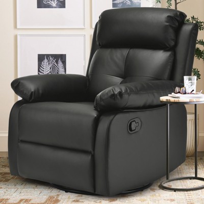 GlasFlength Accent Recliner Chairs, Wide Recliner, Adjustable Single Recliner Chair, for Living Room, Bedroom, Apartment, Blank, 32.2"*34.2"*39.3"