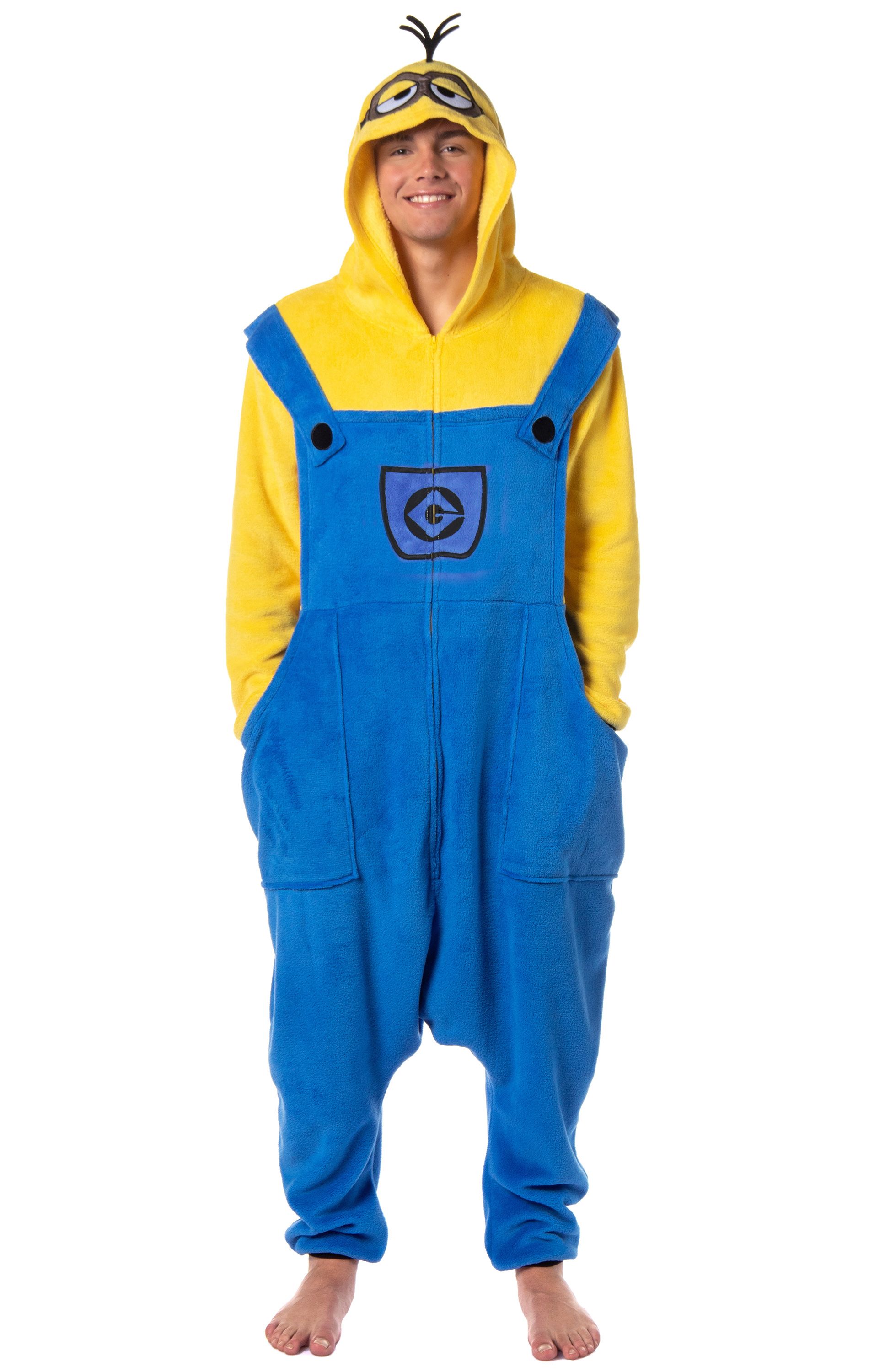 Intimo Despicable Me Adult Minions Character Costume Kigurumi Union Suit Pajamas For Men and Women (Kevin, 2XL/3XL) Multicolored
