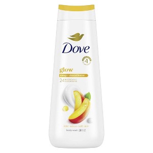 Dove Glow Body Wash - Mango & Almond Butters 24hr Lotion-Soft Skin - 20 fl oz - 1 of 4