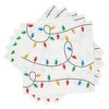Juvale 100 Pack Christmas Paper Napkins, Christmas Lights Holiday Party Supplies, 6.5 x 6.5 Inches Christmas Cocktail Napkins - 3 of 4