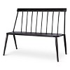 Windsor Metal Stack Patio Bench Black - Project 62™ - image 2 of 4
