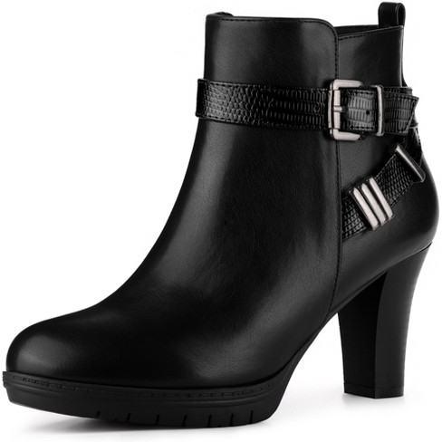 Target black shop bootie heels