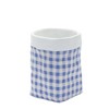 Blue and White Patterned Cement Planter Set (2 Pack) by Melrose - 3 of 3