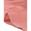 INSPIRE CHIC Women's Satin Office Blouse Elegant Point Collar V Neck Long Sleeve Work Top Shirts - 4 of 4