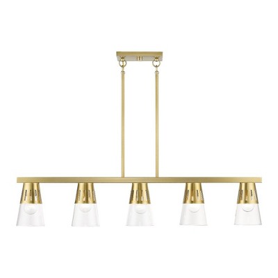 Livex Lighting Bennington 5 - Light Chandelier in  Natural Brass