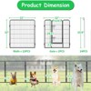 FURNIinspire Pet Crates and Houses Secure Portable Pet Fence, Pet Exercise Pen for Outdoor, for Outdoor Adventures Home Use, Black, 32"*32"*32" - 3 of 4