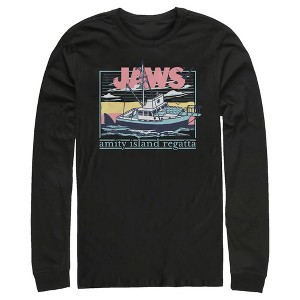 Men's Jaws Amity Island Regatta Boat Long Sleeve Shirt - 1 of 4
