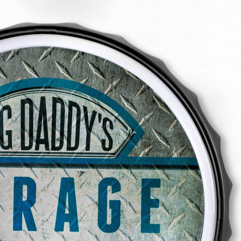 Big Daddy&#39;s Garage LED Neon Light Sign Wall Decor Blue/Silver - American Art Decor, 4 of 10