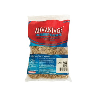 Alliance Advantage Latex Rubber Band, No 54, Assorted Size, 1 lb Box, Natural