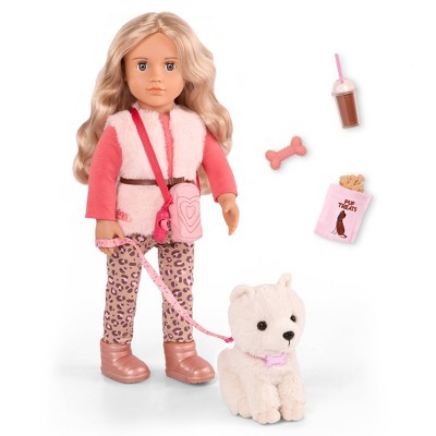 Our Generation Kinsley & Kenzi 18" Doll & Pet Puppy Set