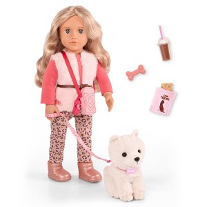 Our Generation Kinsley & Kenzi 18" Doll & Pet Puppy Set - 1 of 4