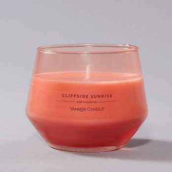 10oz Studio Glass Cliffside Sunrise Candle Mango Orange - Yankee Candle