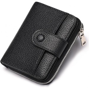 Clotth Women’s RFID Blocking PU Leather Wallet - Large Capacity Bifold Wallet with Zipper Pocket,Compact Lightweight for Travel & Daily Use - 1 of 4