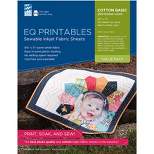 EQ Inkjet Printable Cotton Basic Fabric Sheets 8.5"X11"-6/Pkg