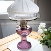 Aladdin Amethyst Lincoln Drape Table Oil Lamp with White Glass Shade, Nickel - 4 of 4