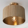 Capital Lighting Donovan 1 - Light Semi-Flush Mount in  White Wash/Matte Brass - 3 of 4
