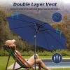 Gulches Dark Blue 120-Inch Patio Umbrella with Crank and Tilt for Versatile Outdoor Use - 2 of 4