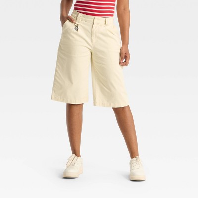 Women's Mid-Rise Oversized Chino Jorts - Wild Fable™
