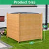 DoCred Air Conditioner Fence, Freestanding Privacy Fence,1-2Panel Wood Screens with Planter Box for Outdoor AC, Trash Can, Pool Equipment Enclosure - 4 of 4
