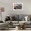 Stupell Industries Lighthouse Bay at Sunset Framed Print Under Glass, Gray, 20" x 14" - 3 of 4