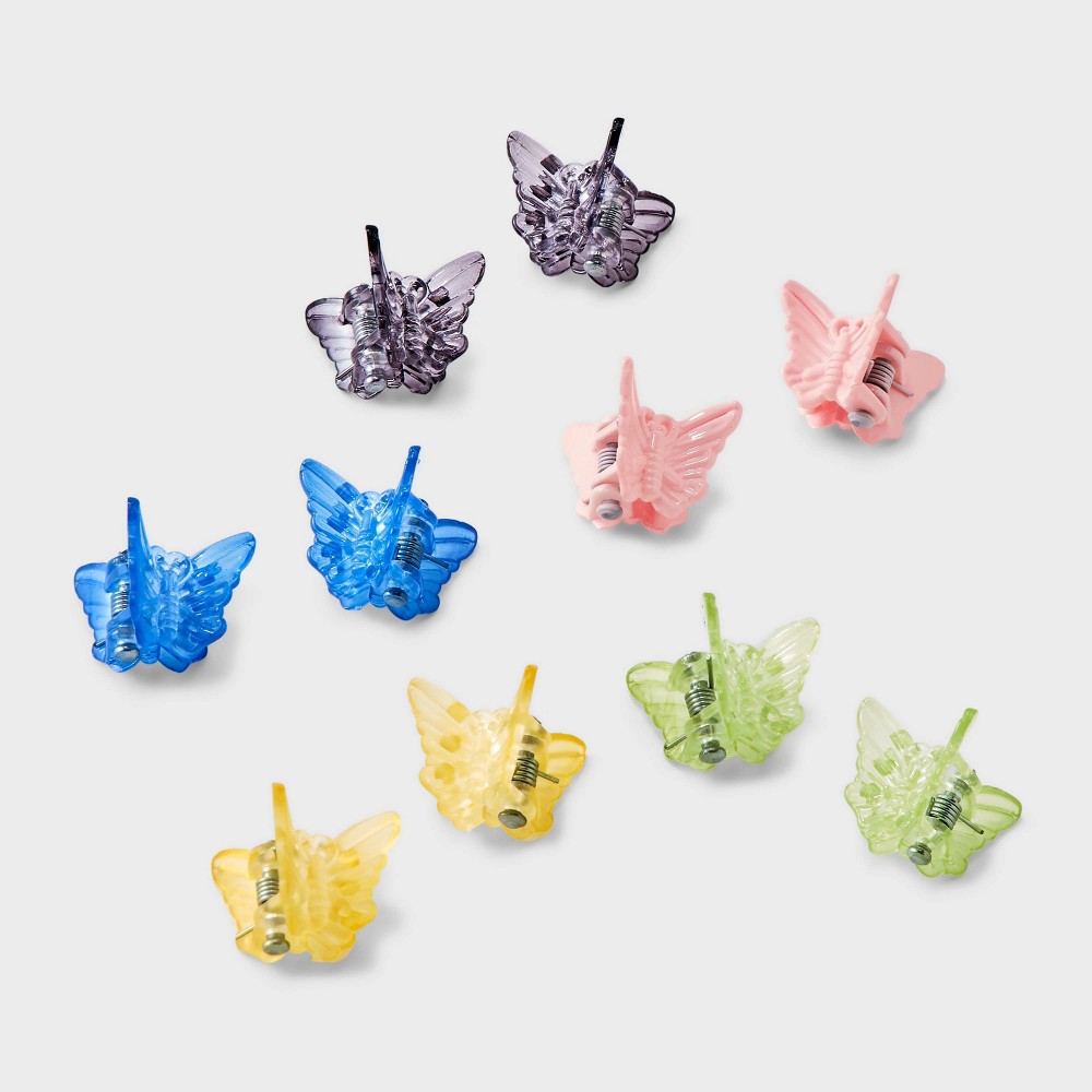 (7 pcs)Micro Butterfly Claw Hair Clip Set 10pc - Wild Fable™