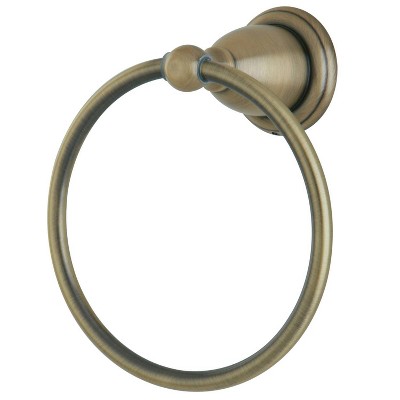 Heritage 6" Towel Ring Antique Brass - Kingston Brass